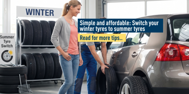 Simple and affordable: switch your winter tyres to summer tyres