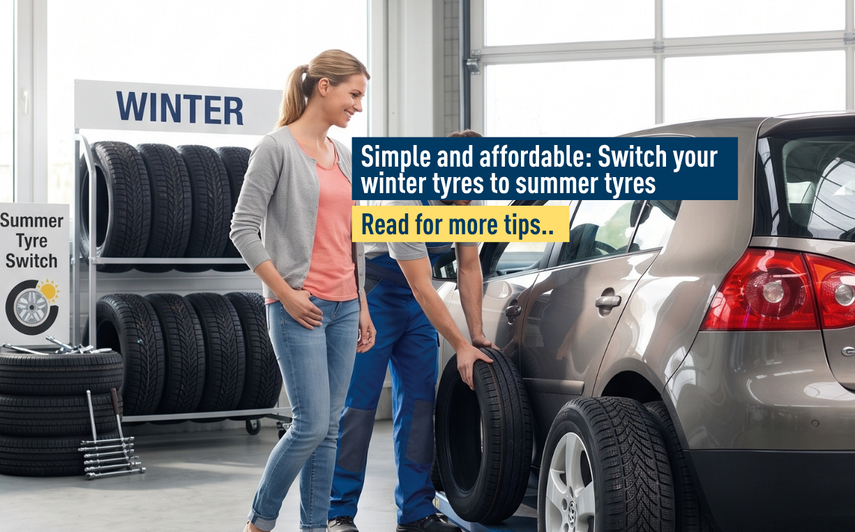Simple and affordable: switch your winter tyres to summer tyres