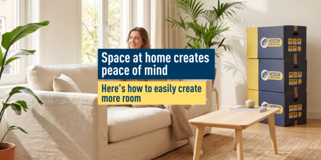 Space at home creates peace of mind: here’s how to easily create more room!