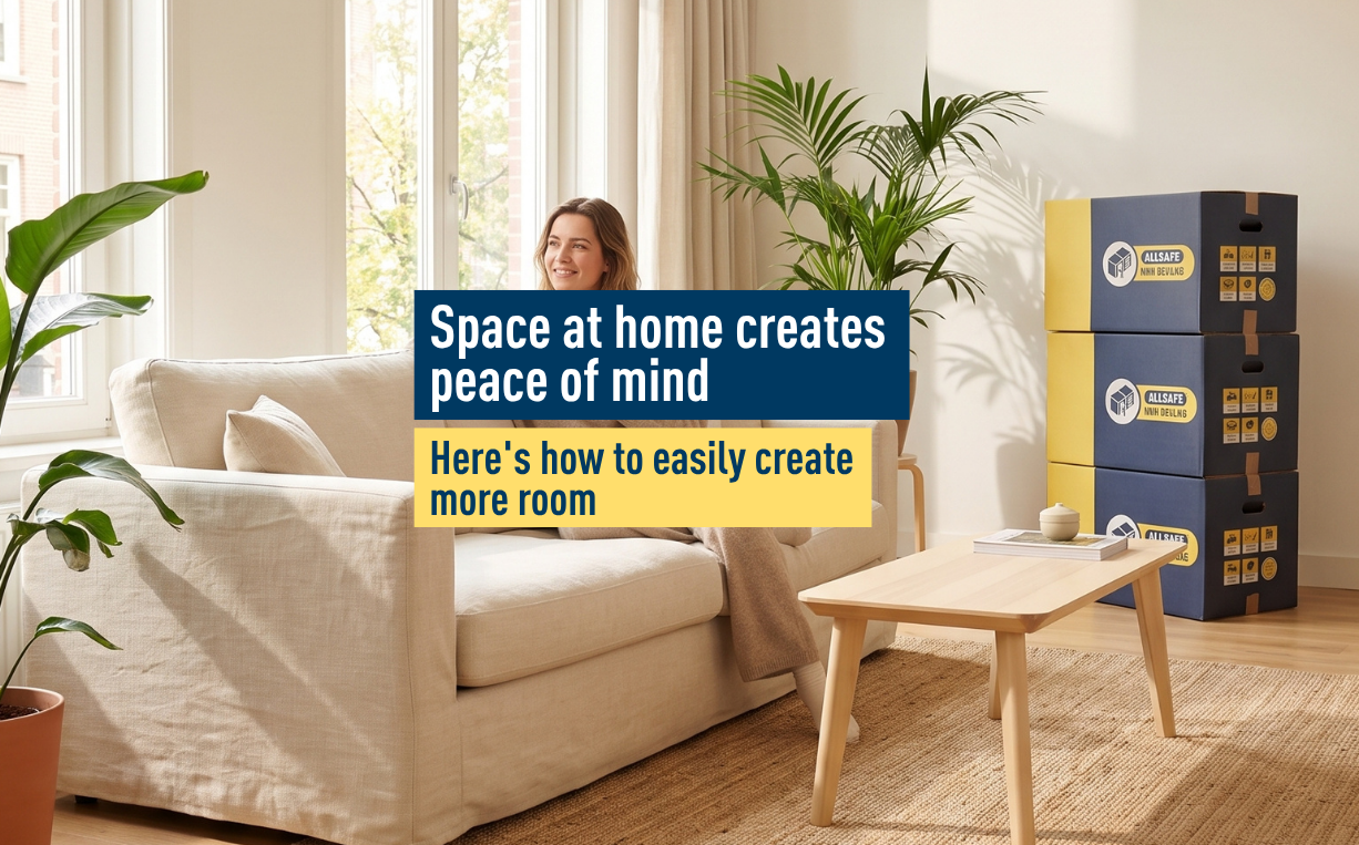 Space at home creates peace of mind: here’s how to easily create more room!