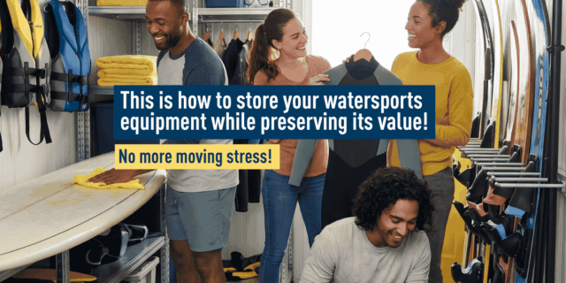 This is how to store your water sports equipment while preserving its value!
