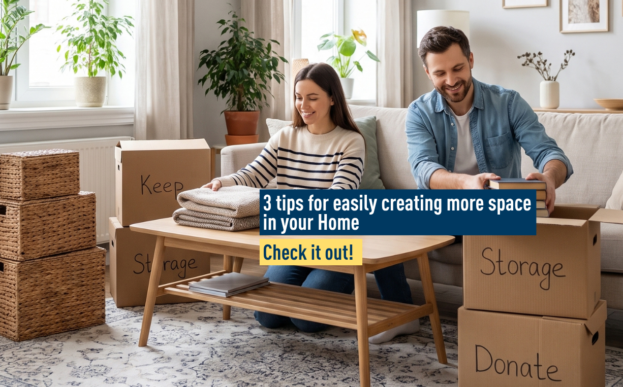 3 tips for easily creating more space in your home