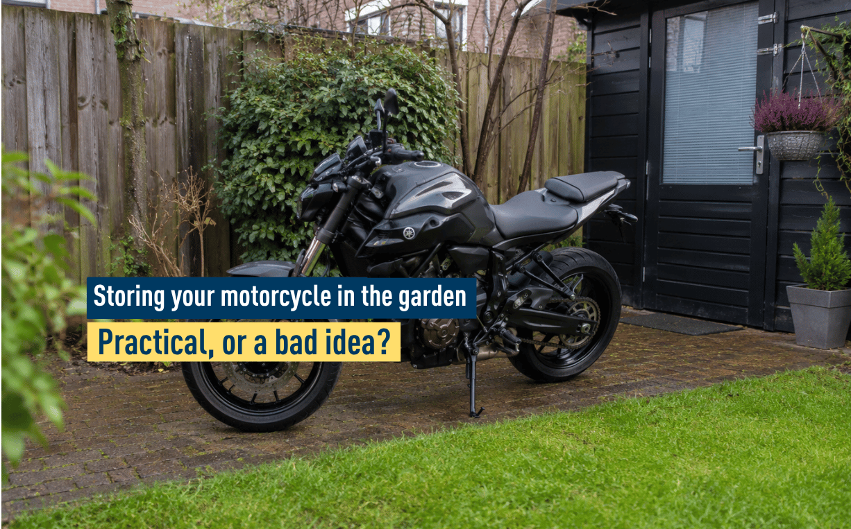 Storing your motorcycle in the garden: what are the pros and cons?