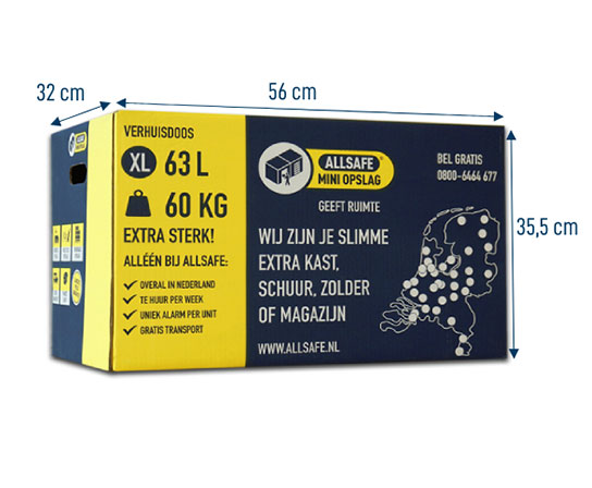 Verhuisdozen 20 stuks professioneel - Vouwen en tape niet nodig - 70kg