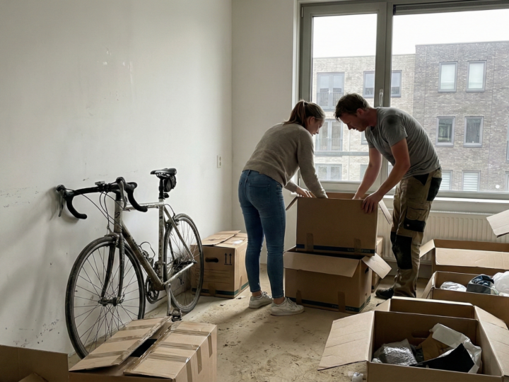 Markus en Sophia pakken hun spullen uit