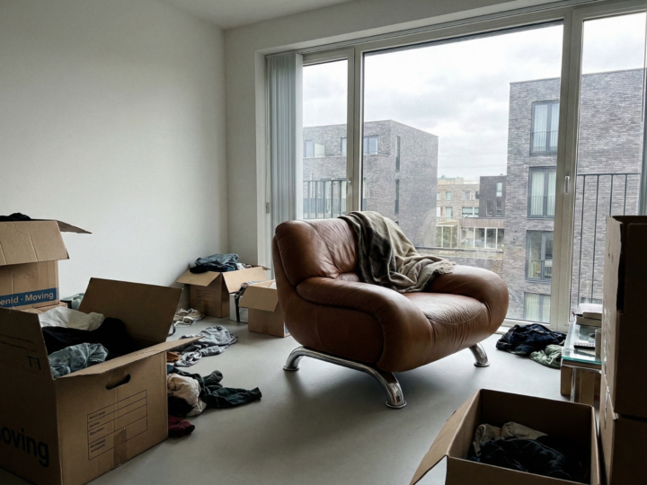 De leren fauteuil van de opa van Markus