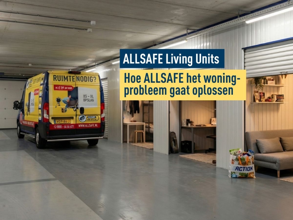 ALLSAFE speelt in op woningtekort met tijdelijke woonunits in opslaglocaties