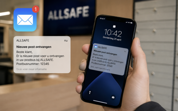 Melding van postbus in de mail
